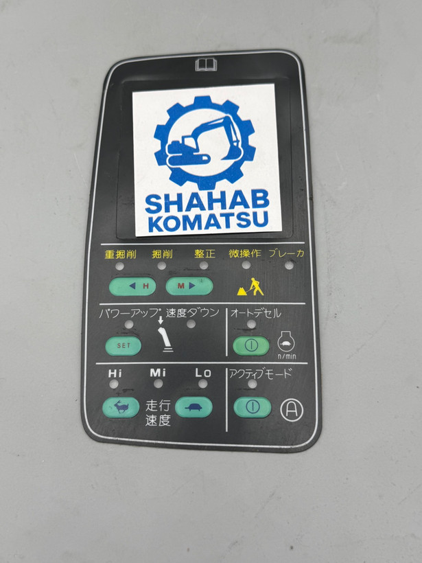برچسب روی مانیتور 7 دکمه بیل مکانیکی کوماتسوPC200-6 موتور 95L