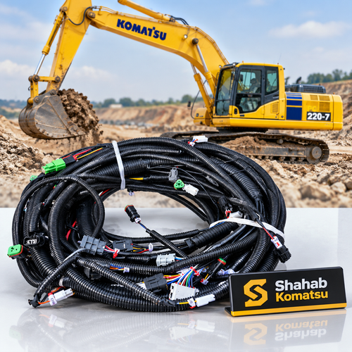 سیم کشی شاسی کامل بیل مکانیکی کوماتسو PC220-7